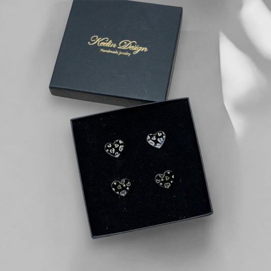 VALENTIJN - MINI's (2 paar oorstekers) - Cute Love-0